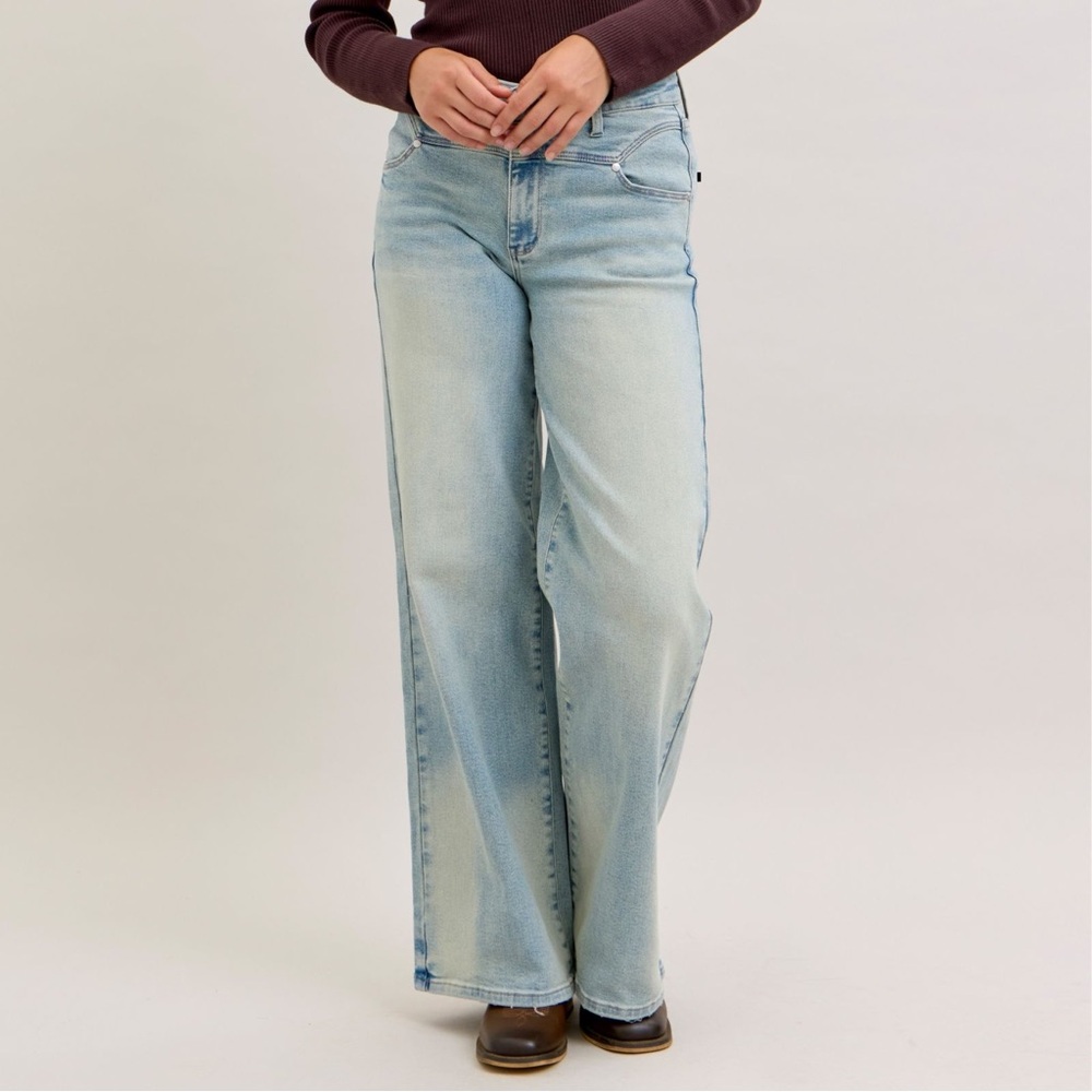 NEW🎉 Judy Blue High Waist Column Straight Jeans - Picture 6 of 12